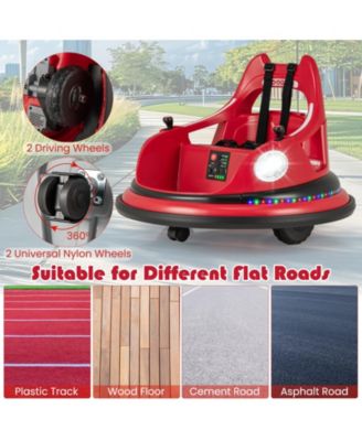 12V Kids Ride On Bumper Car with Remote Control and Dual Joysticks