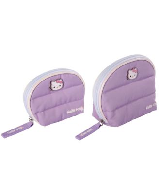 Sanrio Purple Large and Small Dome Cosmetic Travel Bag