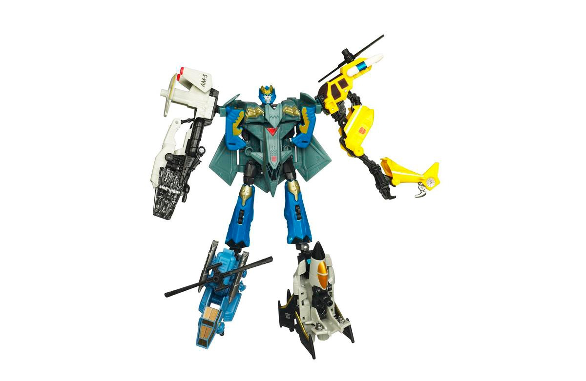 Transformers Skyburst with Aerialbots Commander 5-Pack Generations Power Core Combiners
