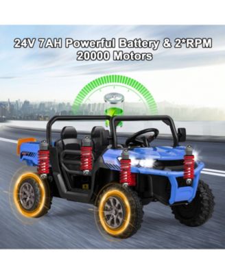 24V 2-Seater Ride-On Dump Truck – Remote, LED & Music