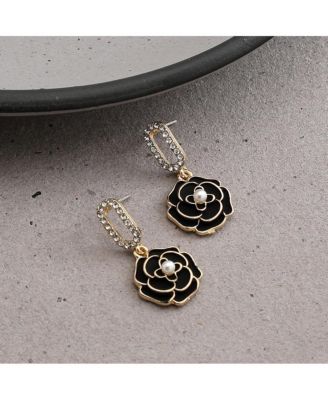 Women's Rose Drop Earrings