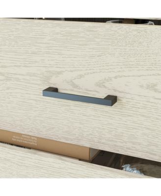 Brown Wood Accent Storage Dresser Organizer With 5 Drawers