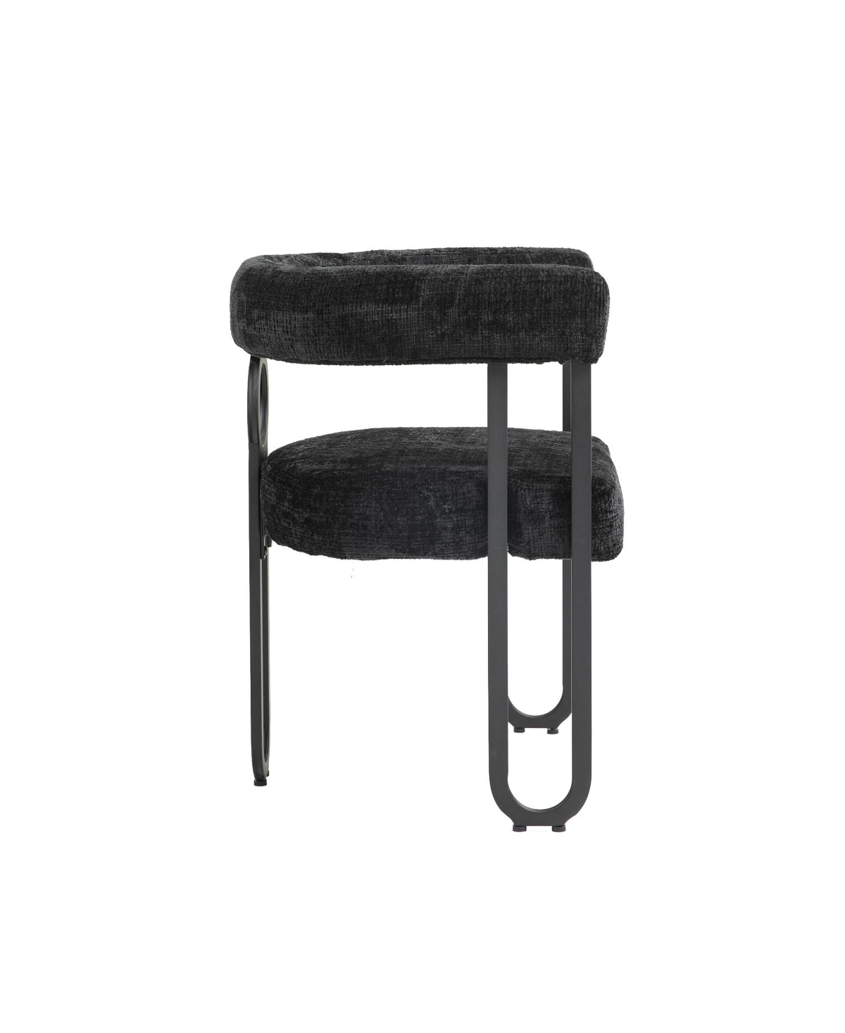 Streamdale Furniture Contemporary Designed Velvet Fabric Upholstered Accent/Dining Chair/Barrel Side Chairs Kitchen Armchair for Living Room set of 2