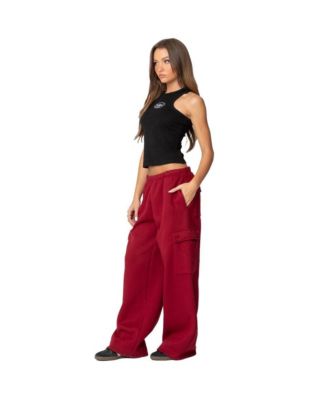 Women's Wide leg cargo sweatpants