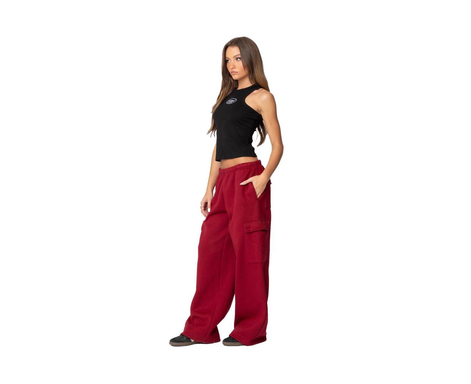 Women's Wide leg cargo sweatpants