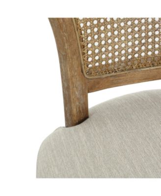 Vintage Cane-Detailed Bar Stool: Comfort and Elegance United Set of 2