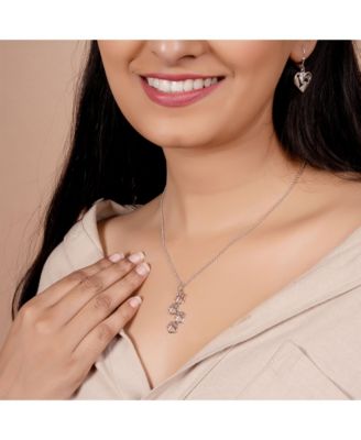 Animal Pet Dog Cat Puppy Kitten 4 Multi Paw Prints Dog Tag Pendant Necklace .925 Sterling Silver