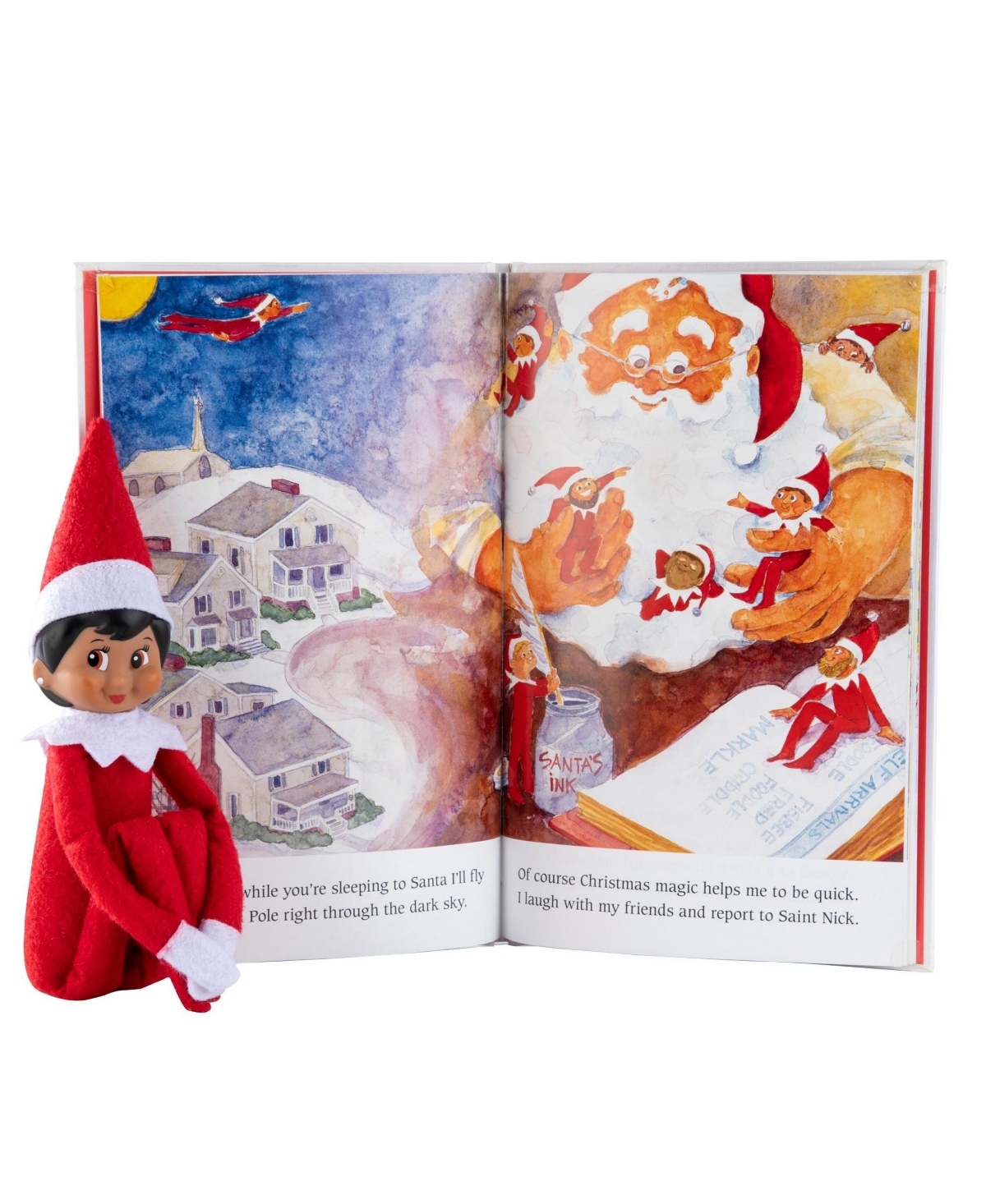 Elf On The Shelf A Christmas Tradition Girl Toy In Red,white