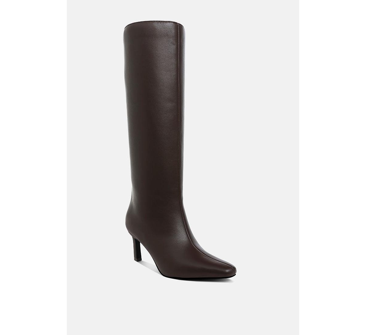 London Rag Syringa Kitten Heel Long Boots