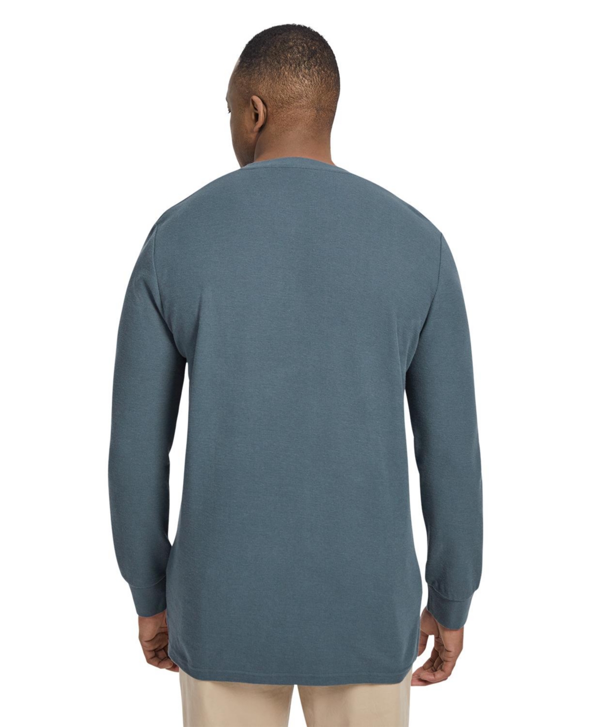 Johnny Bigg Big & Tall Waffle Henley Long Sleeve Top