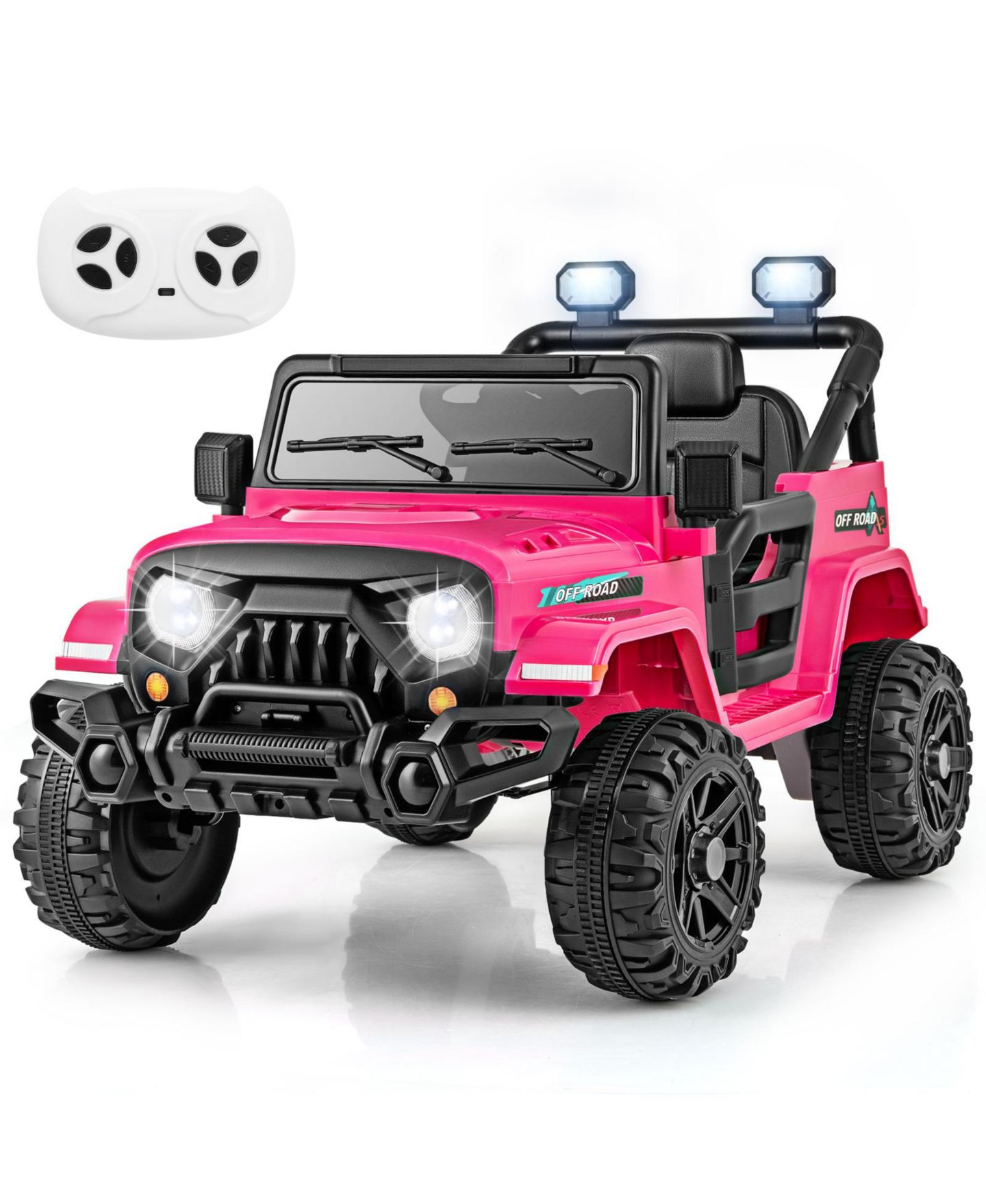 Детская игрушка HONGGE 12V Kids Ride-On Truck with Remote Control and Threaded Wheels, 66 lbs Capacity, Ages 3+ — фото 8