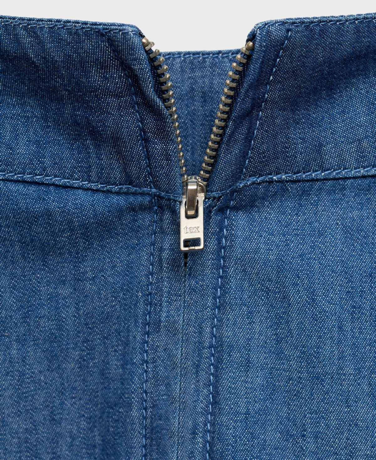 Mango Women's Zipped Denim Skirt