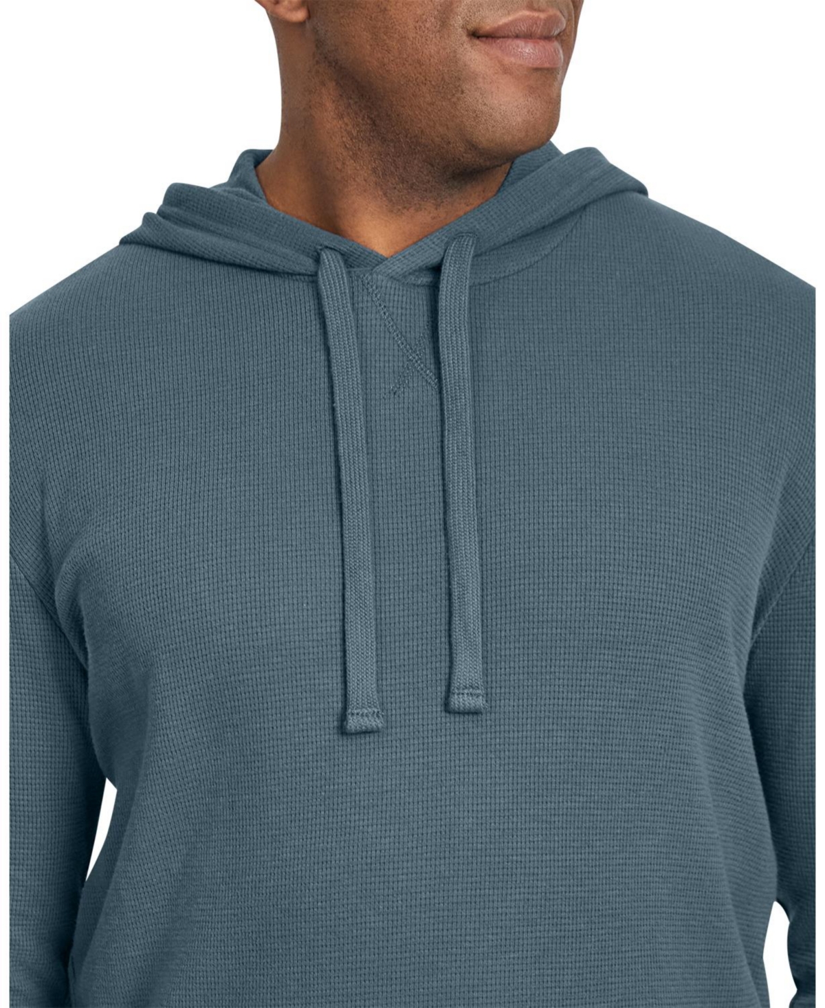 Johnny Bigg Big & Tall Waffle Hooded Long Sleeve Top