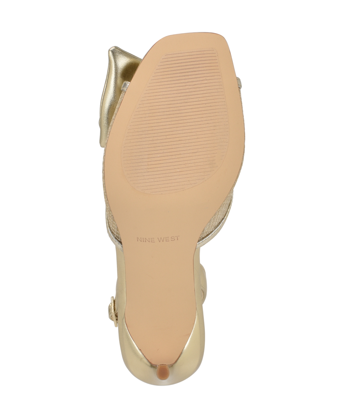Nine West Women's Gergia Stiletto Heel Open Toe Dress Sandals In Gold