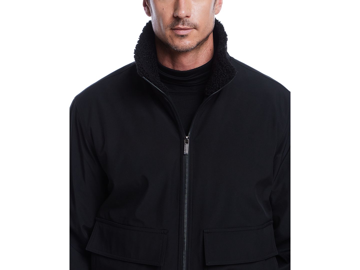 Мужская куртка Weatherproof Flex Tech Bomber, цвет: Чёрный — фото 3
