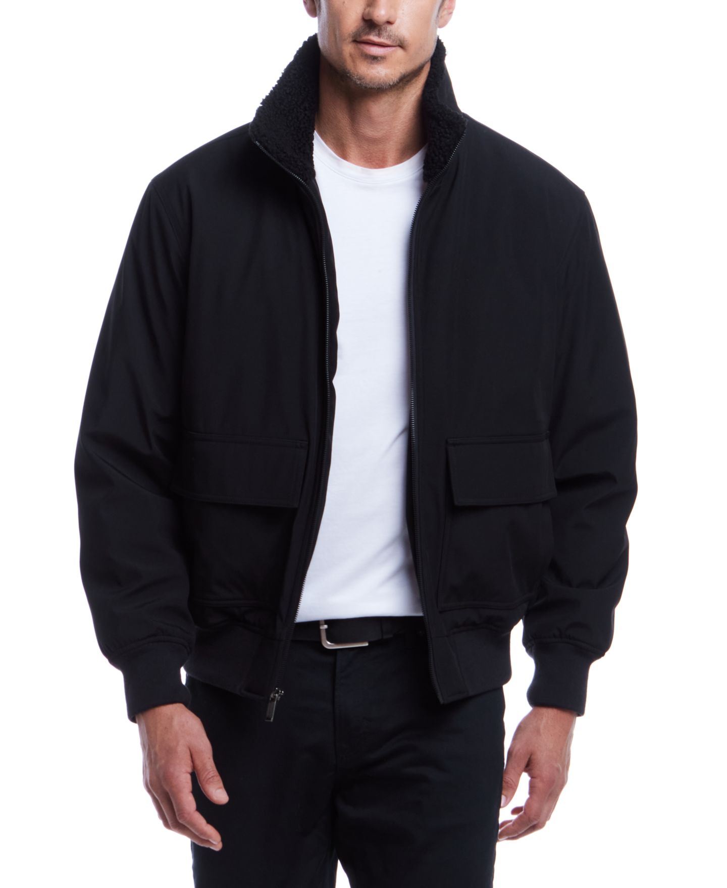 Мужская куртка Weatherproof Flex Tech Bomber, цвет: Чёрный — фото 7
