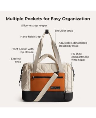 Walker 34L Laptop Duffle with Shoe Compartment Tangerine