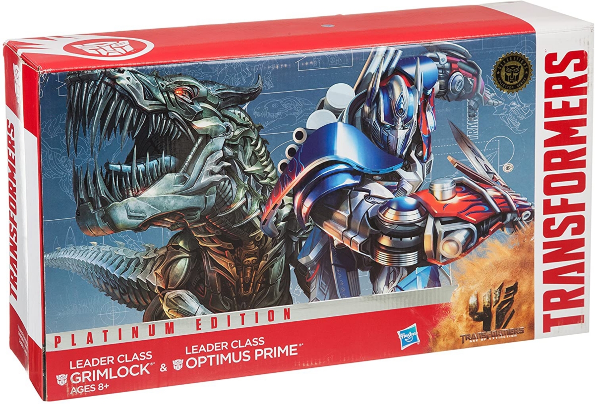 Leader Class Optimus and Grimlock | Transformers 4 Age of Extinction Aoe