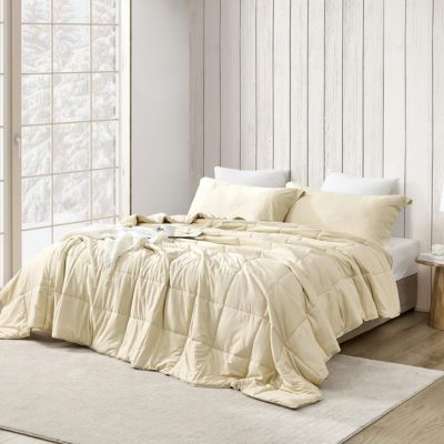 Menopleasing - Oversized Cooling Comforter Set - Bleached Sand , King