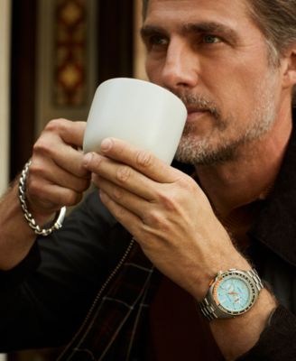 Men's Chronograph Racer Stainless Steel Bracelet Watch 42mm