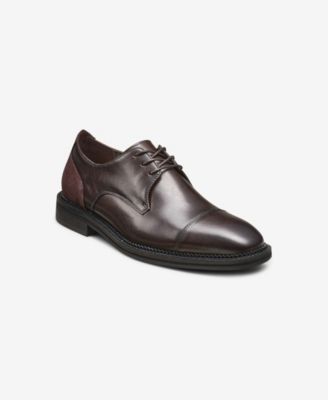 KARL LAGERFELD PARIS - Men's Leather Cap Toe Derby Lace-Up Shoe