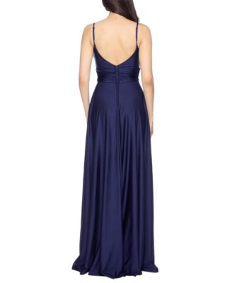 Juniors' Sleeveless V-Neck Jersey Gown, Created for Macy's