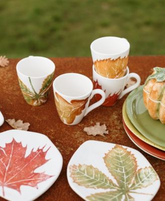 VIETRI Autunno Oak Leaf Mug