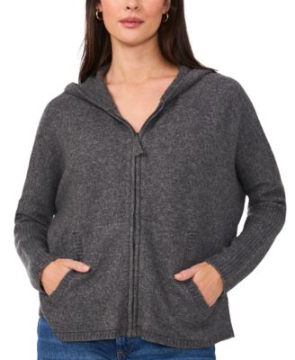 Vince Camuto - Women's Heathered Full-Zip Hoodie