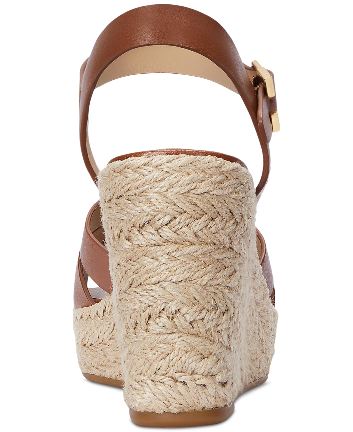 Ralph Lauren Soffia Platform Espadrillas In Lauren Tan