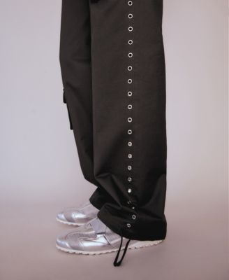 MANGO Women's Studded Parachute Pants