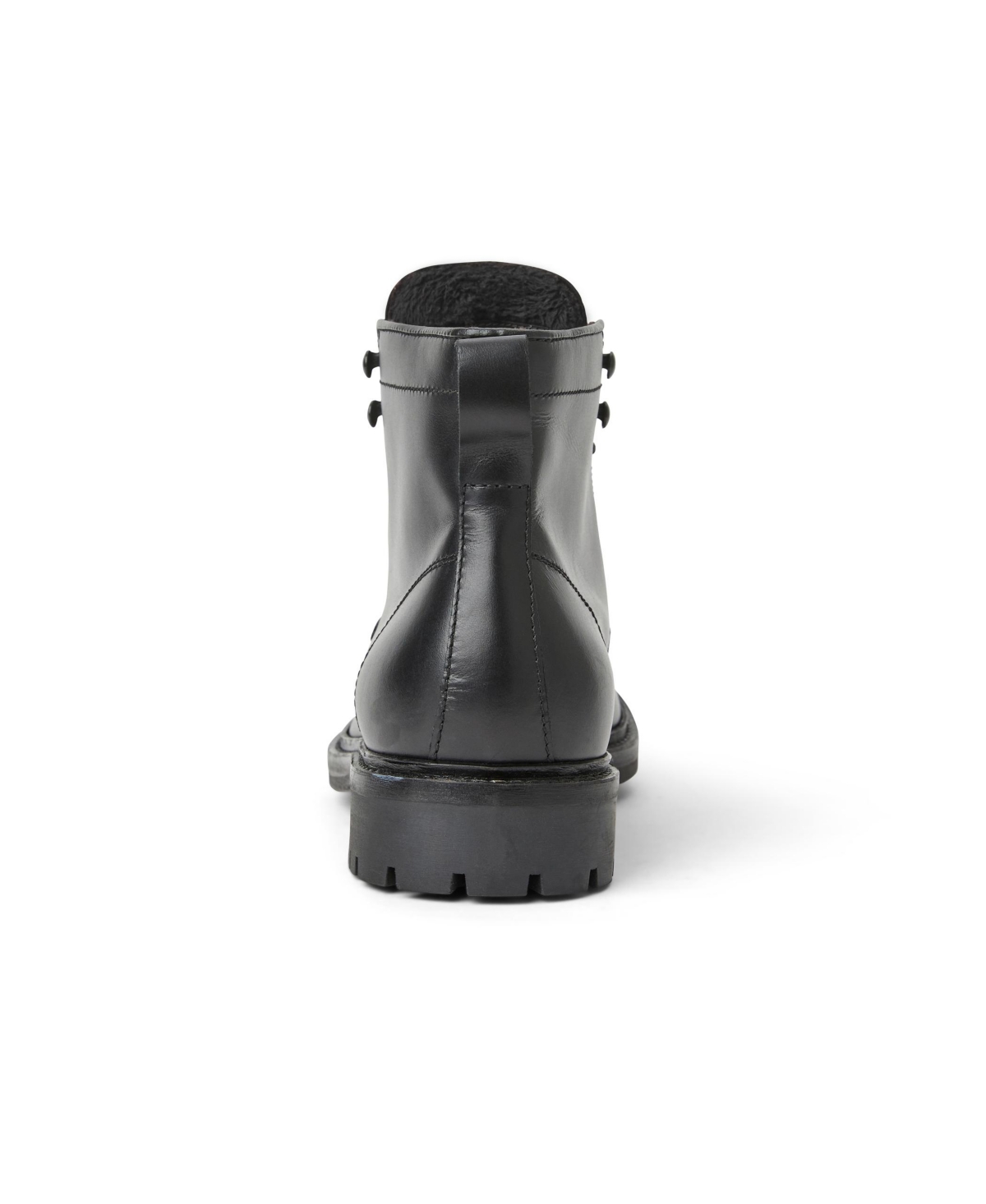 Bruno Magli Scotty Lugged Moc Toe Combat Boot In Black