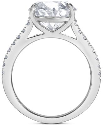 IGI Certified Lab Grown Diamond Oval Engagement Ring (6 ct. t.w.) in 14k White, Yellow or Rose Gold