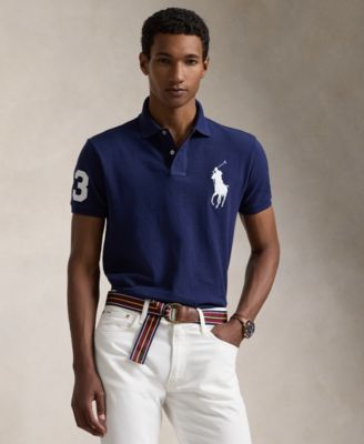 Men's  Big Pony Custom Slim Fit Mesh Polo