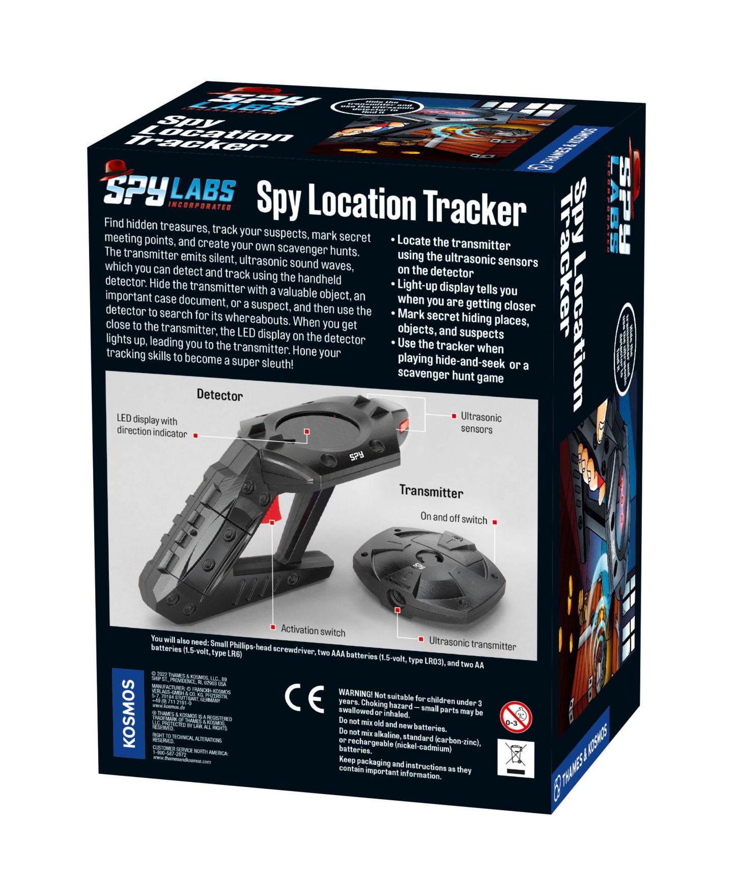 Детские игрушки Thames & Kosmos Spy Location Tracker Light-up Kit, 2-Piece, Ages 8+ — фото 2