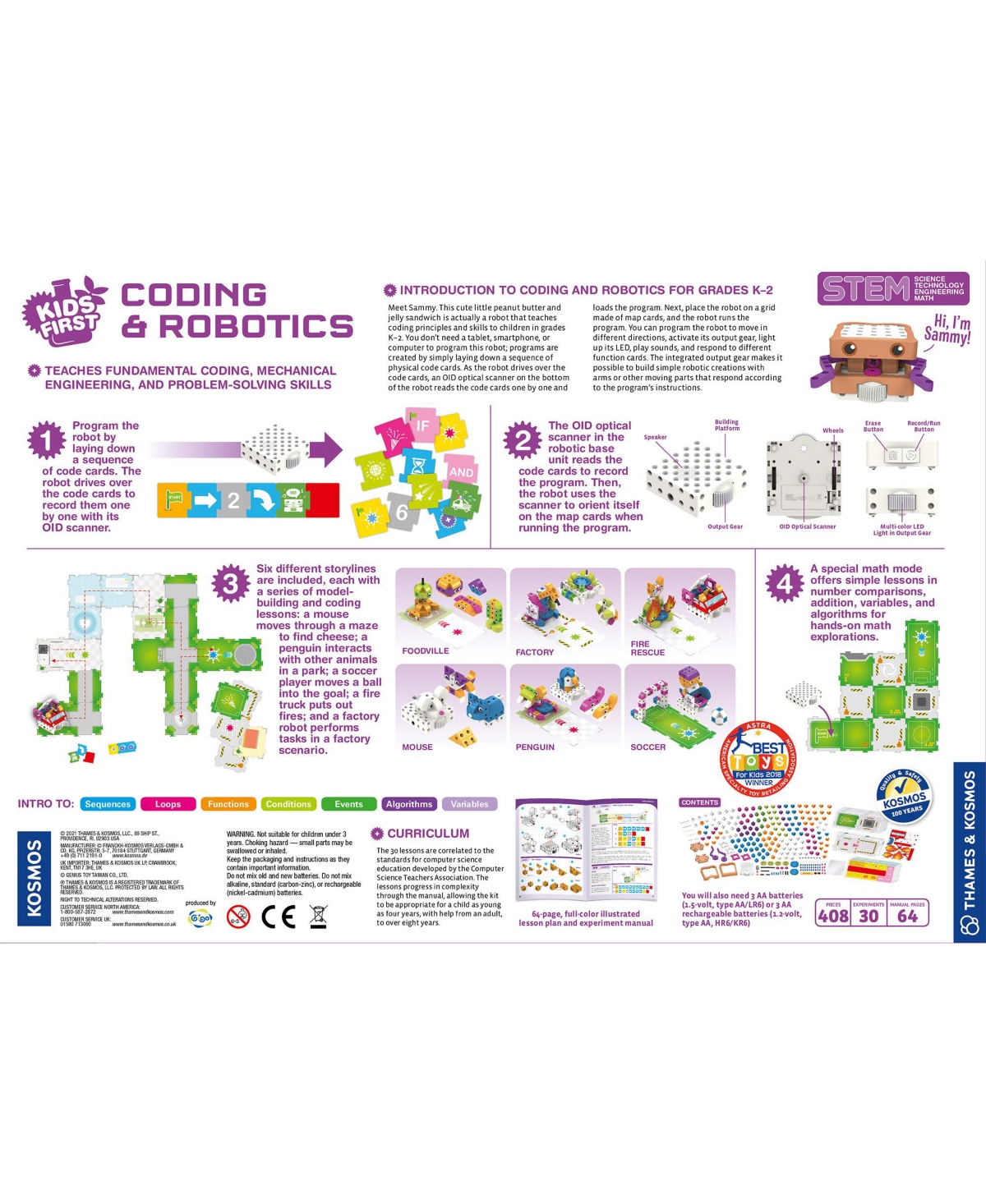 Thames & Kosmos Kids First: Coding Robotics Kit In Multi