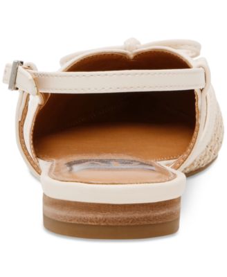 Women's Carsen Bow Pointed-Toe Slingback Flats