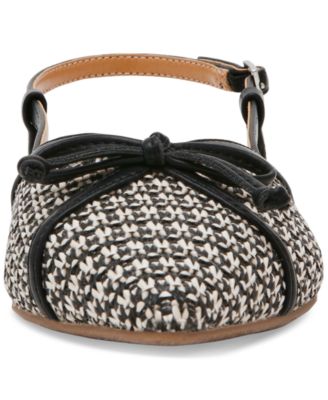 Women's Carsen Bow Pointed-Toe Slingback Flats