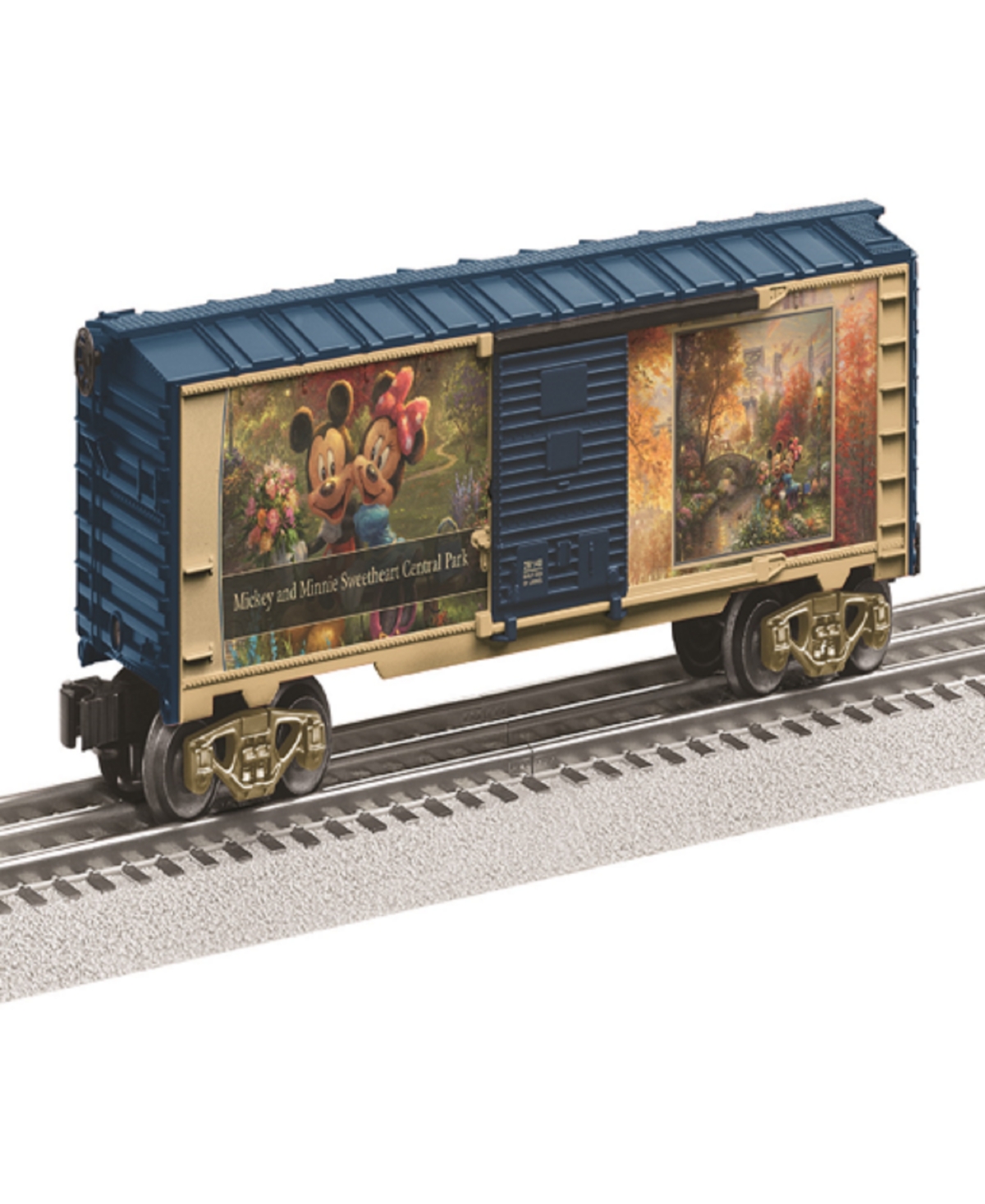 Lionel Disney Thomas Kinkade Studios Disney Mickey Minnie Sweetheart Central Park Boxcar In Multi