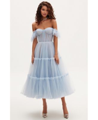macys light blue dress