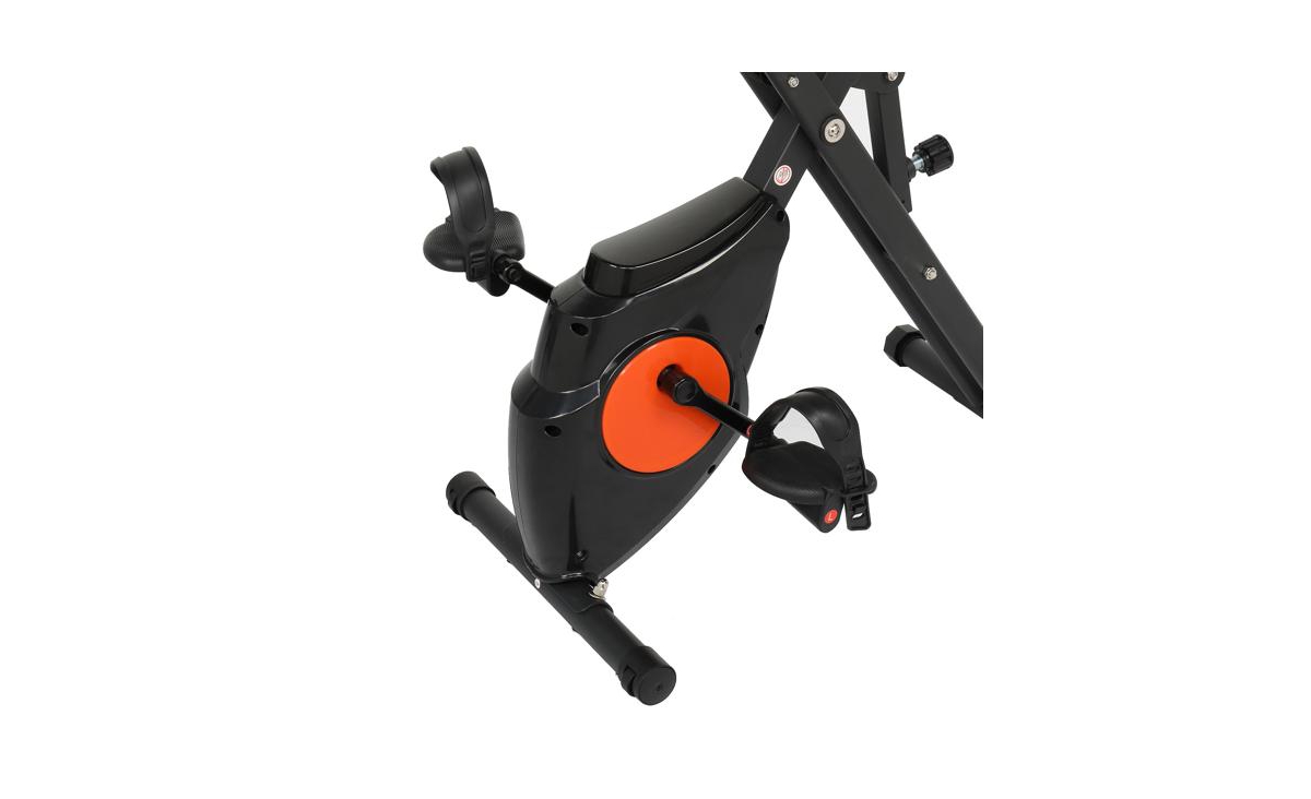 SlickblueHome Folding Exercise Bike for Space-Saving Fitness and Convenient Storage - Black