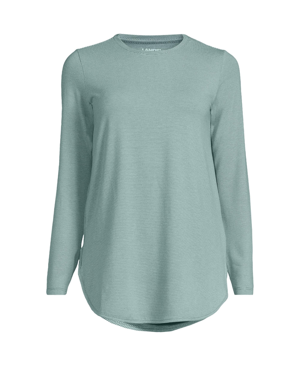 Lands' End Women's Moisture Wicking Upf Sun Long Sleeve Tunic Top