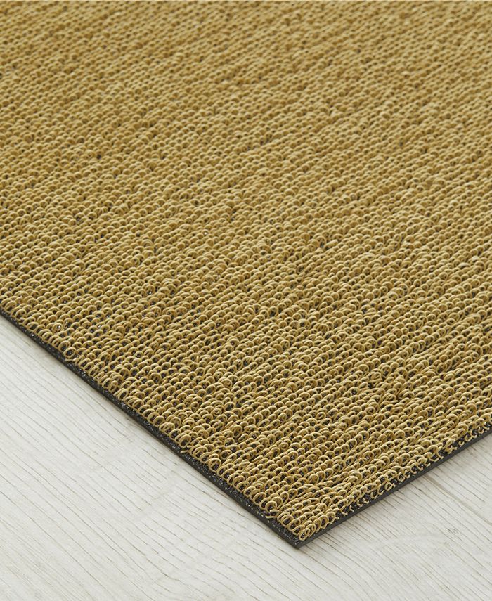 Chilewich Martha Stewart Heathered Shag Doormat, 18x28 - Tan/Beige - No Size