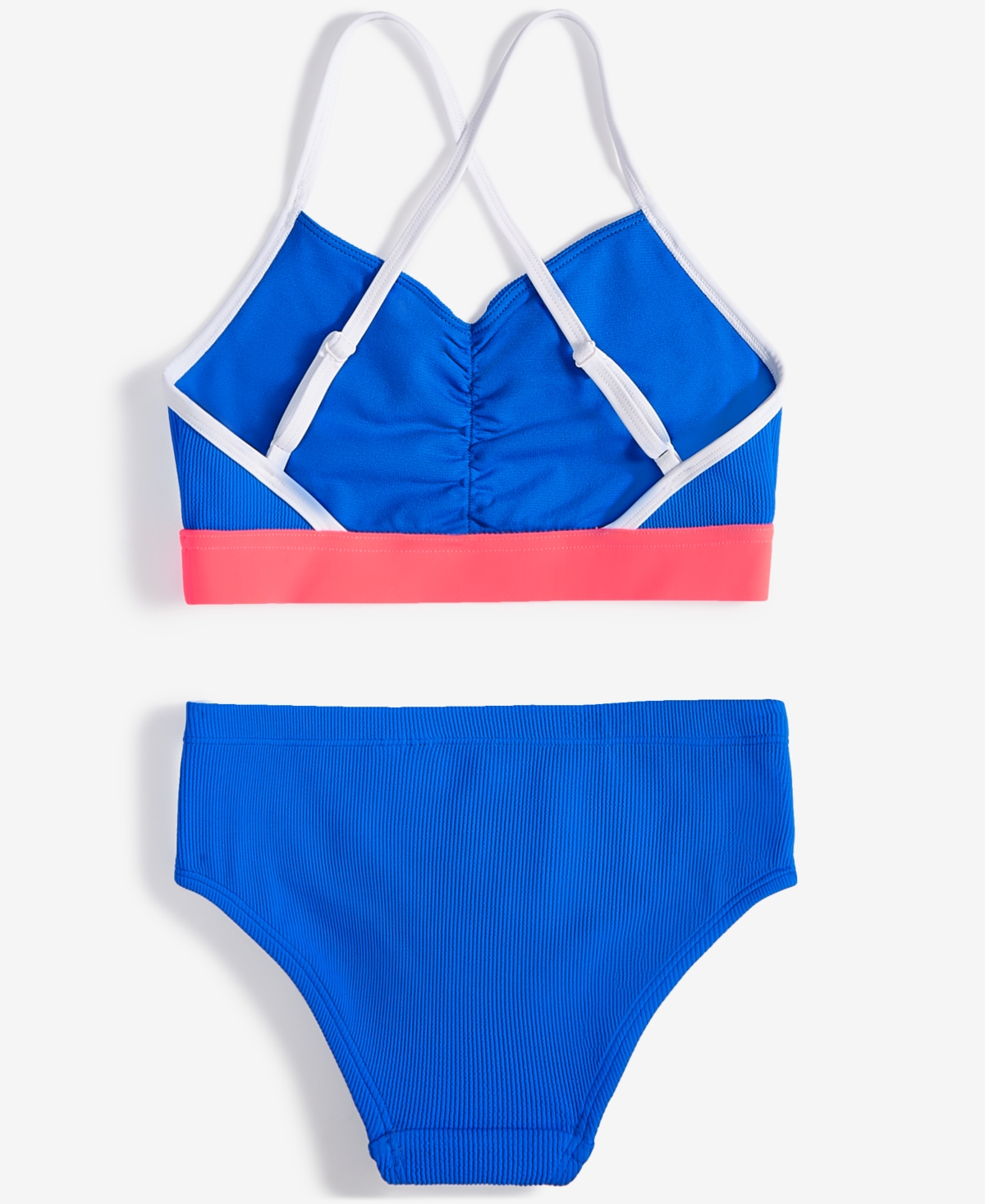 Epic Threads Big Girls Halter Two-piece Swimsuit, Exclusively At Macy's In Neon Azure