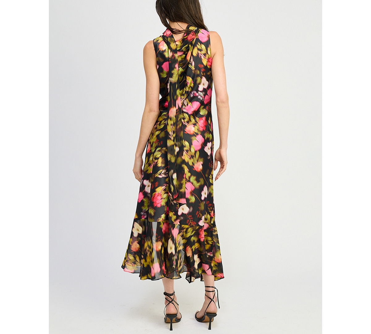 En Saison Maura Midi Dress In Black