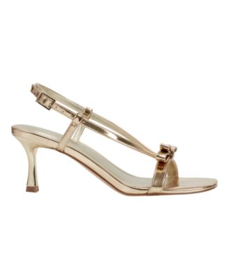 Marc Fisher Women's Danzy Bow Square Toe Dress Sandals - Macy's