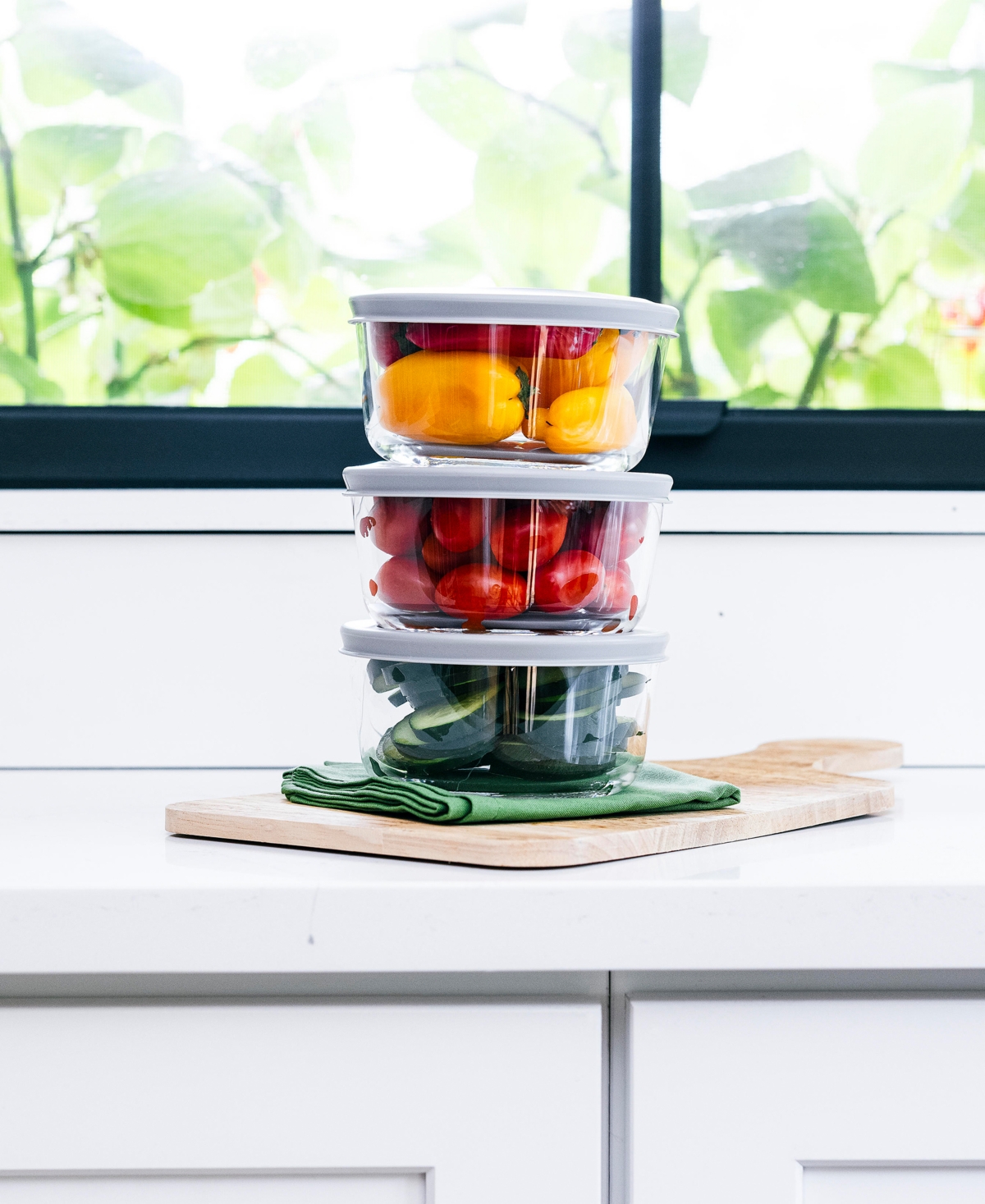 DURA LIVING 6-PIECE 2 CUP ROUND FOOD STORAGE AND MEAL PREP CONTAINER SET 