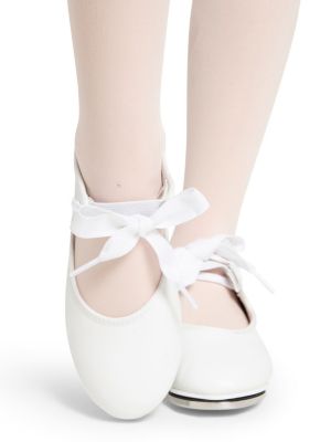 Girls Shuffle Tap Shoe Black Patent