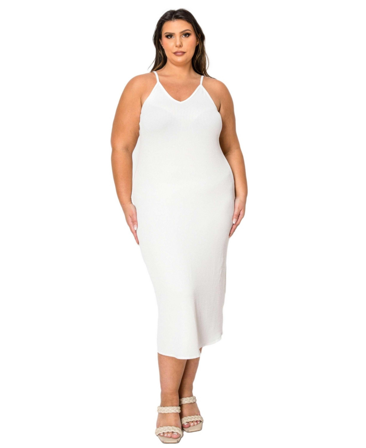 L I V D Plus Size Aster Two Piece Sweater Dress Set