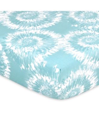 Fitted Crib Sheet Set, Boho Tie Dye, 4 Pack