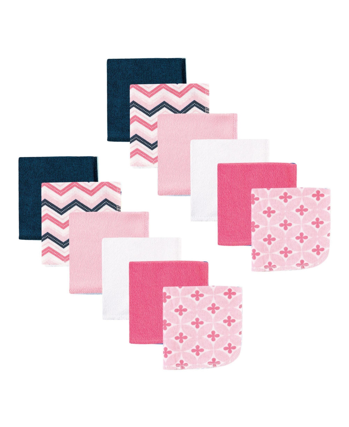 Luvable Friends Baby Girl Cotton Rich Washcloths